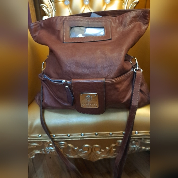 I Medici Handbags - I Medici By Firenze Soft Brown Large Leather Women's HandBag, Shoulder Bag.